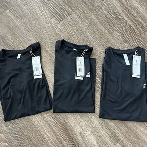 3 Men’s Black Adidas Shirts